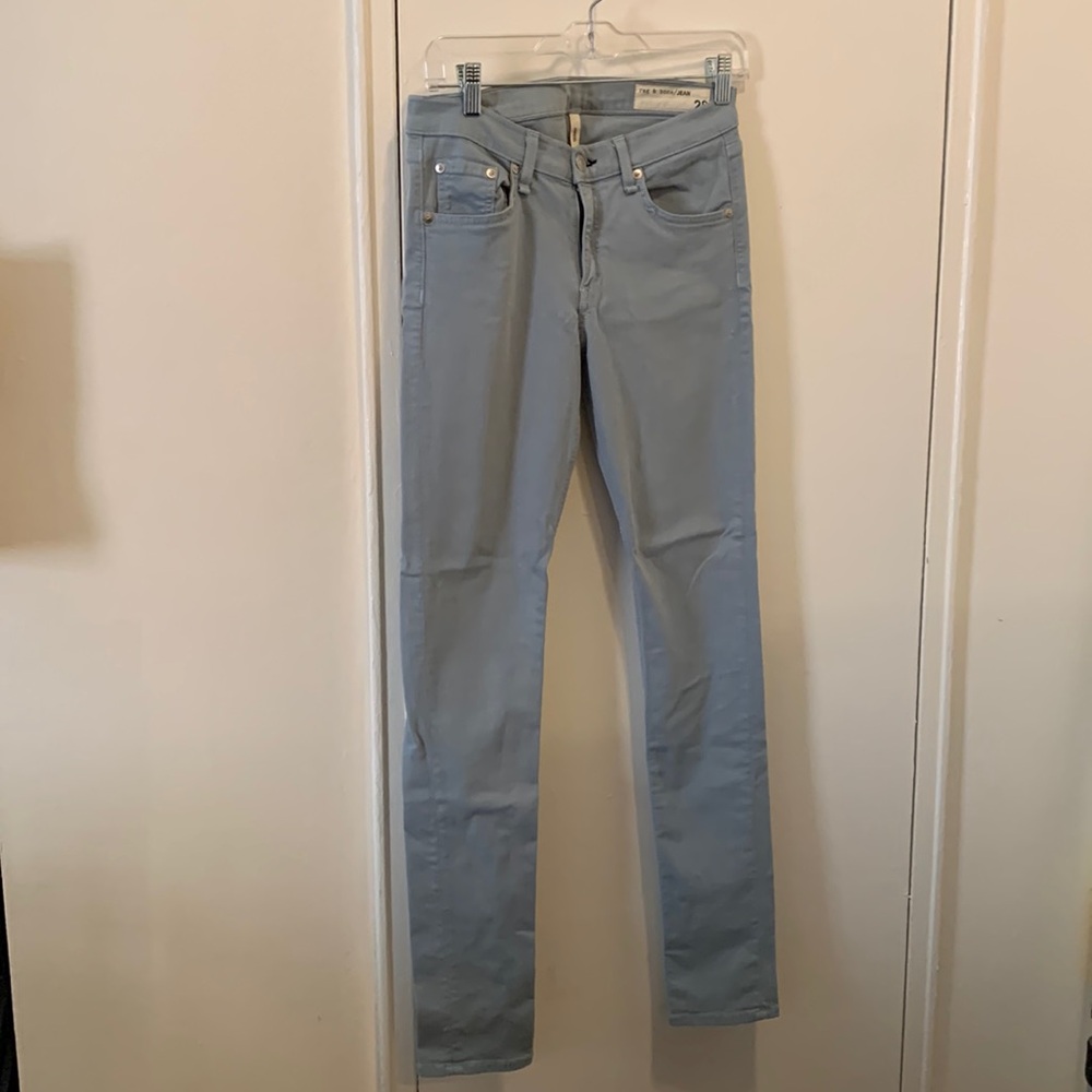 Rag & bone light green skinny jeans